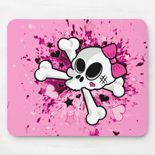 Tapis De Souris Girlie Skull (Devant)