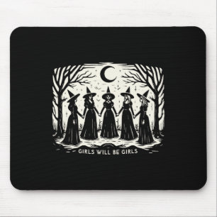 Tapis De Souris Girls Sera Filles Sorcière Witchy Saison Éffrayant