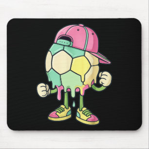Tapis De Souris Glace Crème Goutte à Goutte Football Sports Footba