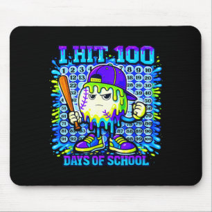 Tapis De Souris Glace de baseball qui coule 100 jours de l'école G