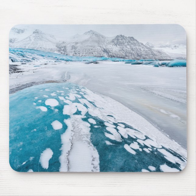 Tapis De Souris Glace de glacier gelée, Islande (Devant)
