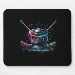 Tapis De Souris Glace de hockey sur glace crème glacée goutte avec