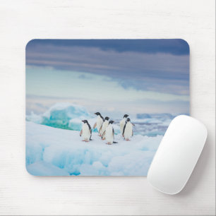 Tapis De Souris Glace et neige   Adelie Penguins Antarctique