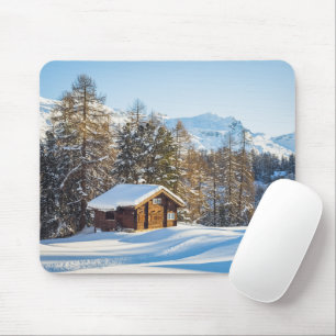 Tapis De Souris Glace et neige   Journal d'hiver Cabine Alpes suis