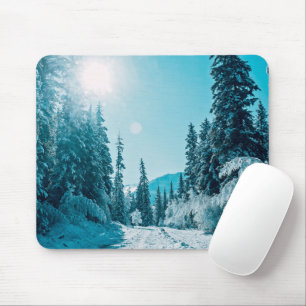 Tapis De Souris Glace et neige   Réserve naturelle de l'Altaï, Rus