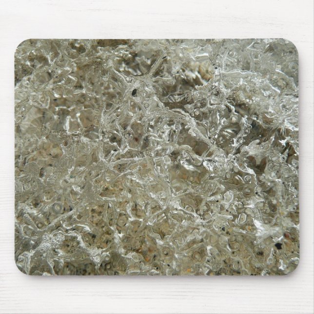 Tapis De Souris Glace glaciaire Texture nature Abstraite (Devant)