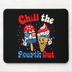 Tapis De Souris Glace Le Quatre Juillet Drôle De Crème Glacée 4 Ju