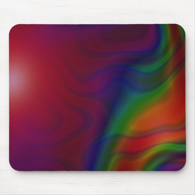 Tapis De Souris Glace Mousepad d'arc-en-ciel (Devant)