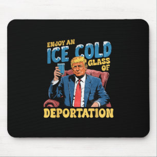 Tapis De Souris Glace Profitez D'un Verre De Déportation Bien Froi