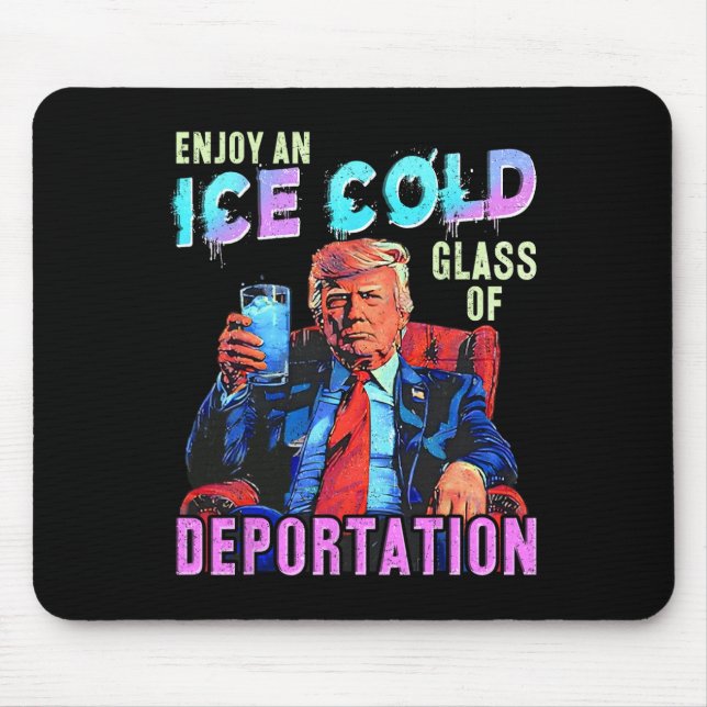 Tapis De Souris Glace Profitez D'Une Glace Froid Gl De Déportation (Devant)