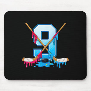 Tapis De Souris Glace qui coule de hockey pour enfant de 9 ans pou