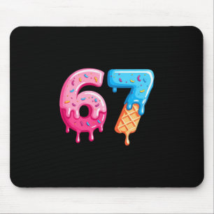 Tapis De Souris Glace Six Sept Drip Cool Meme 67 Numéro Drôle