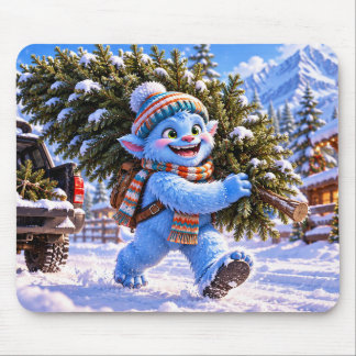 Tapis De Souris Glacier Grinch & Sapin de Noël pour les Fêtes