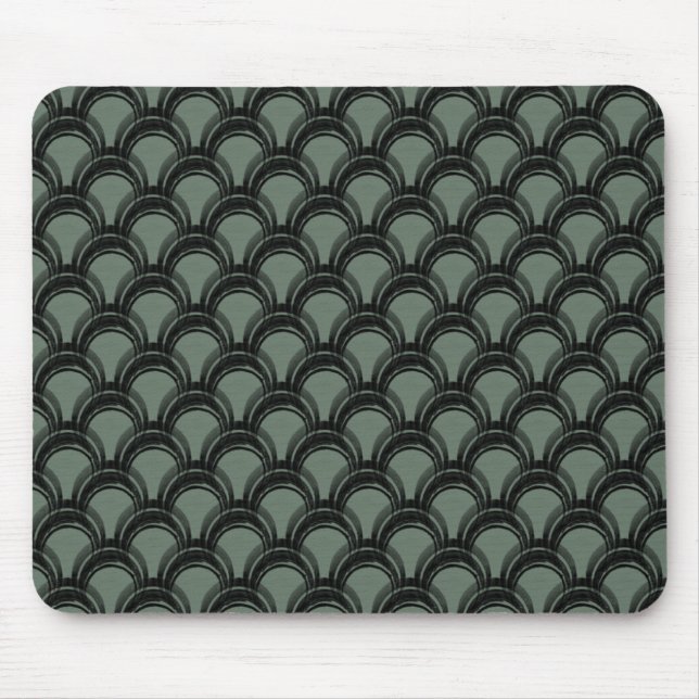 Tapis De Souris Glamour Ultramoderne Mousepad, Sage Sombre (Devant)