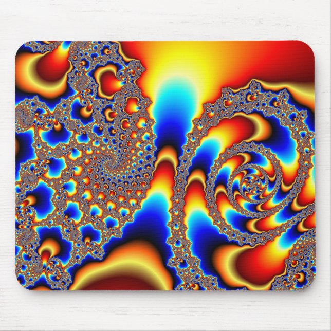 Tapis De Souris Glisser à Travers - Art Fractal (Devant)