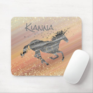Tapis De Souris Glittery Starry Unicorn