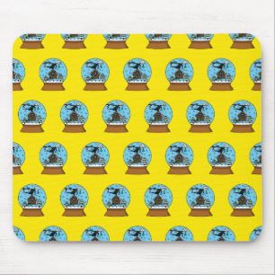 Tapis De Souris Globe des neiges avec chant Blackbird