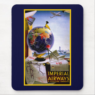 Tapis De Souris Globe d'Imperial Airways
