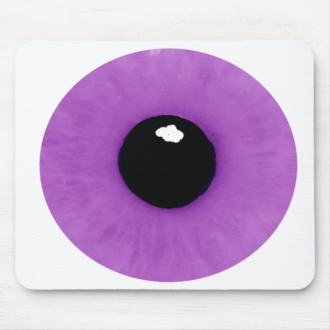 Tapis De Souris Globe oculaire mauve-clair Mousepad (Devant)