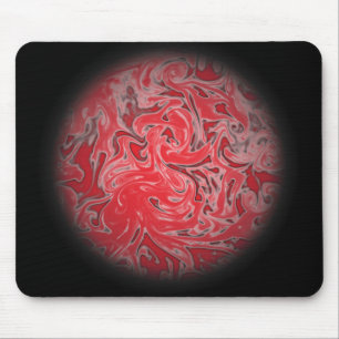 Tapis De Souris Globe rouge d'encre