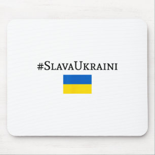Tapis De Souris Gloire à l'Ukraine Avec le drapeau de l'Ukraine