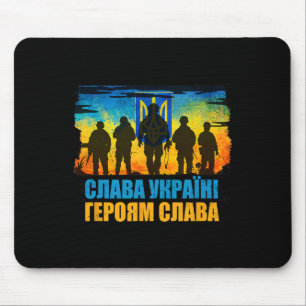 Tapis De Souris Gloire à l'Ukraine Gloire aux héros Gloire