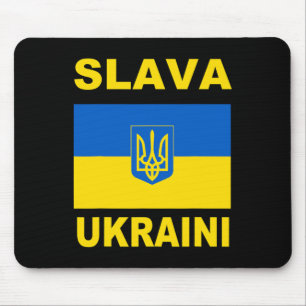 Tapis De Souris Gloire à l'Ukraine Soutien au drapeau ukrainien F