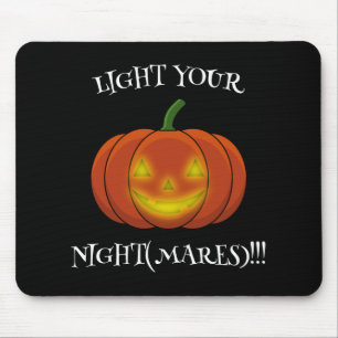 Tapis De Souris Glowing Jack-o'-Lantern - Light Your Nightmares