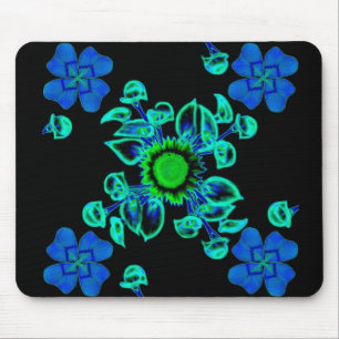 Tapis De Souris Glücksklee mit Sonnenblume und Calla Lilie
