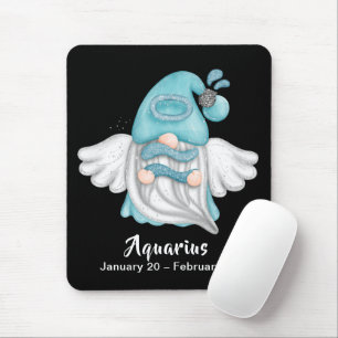 Tapis De Souris Gnome Aquarius Astrologie Signe Angel Souris Pad
