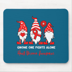 Tapis De Souris Gnome de santé cardiaque Sensibilisation aux malad