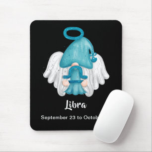 Tapis De Souris Gnome Libra Astrologie Signal Angel Mouse Pad