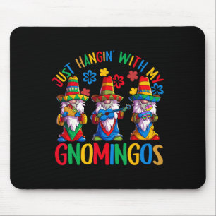 Tapis De Souris Gnome Mexicaine Sombrero Gnomgos 3 Gnomes Cinco De