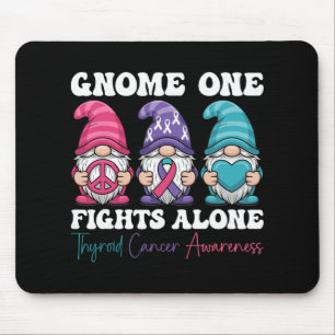 Tapis De Souris Gnome One se bat seul - Noël Cancer de la thyroïde