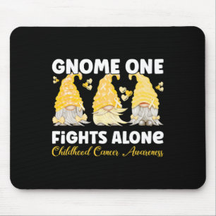 Tapis De Souris Gnome One Se Bat Seul Or Sensibilisation au Cancer
