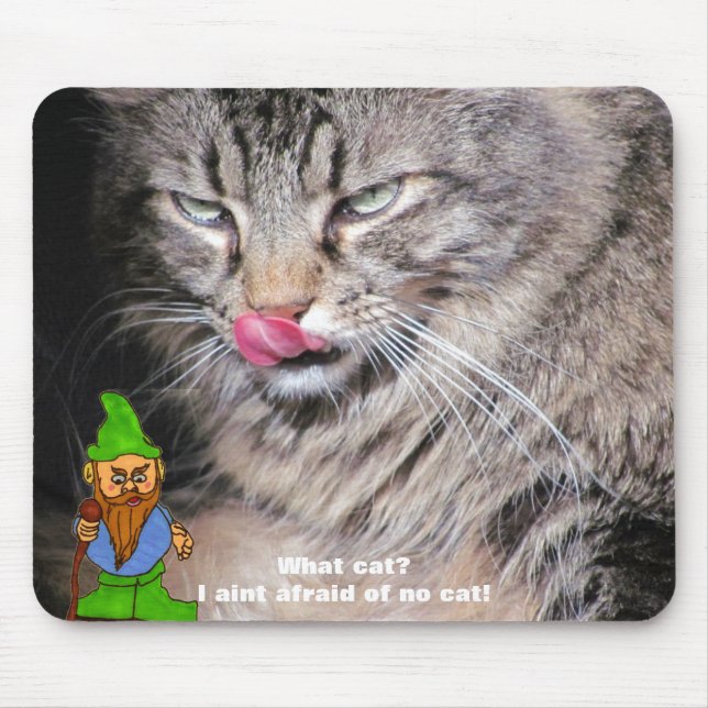 Tapis De Souris Gnome ou Chats en vue ? (Devant)