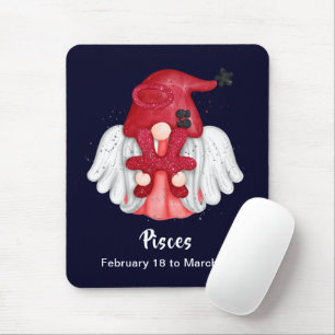 Tapis De Souris Gnome Pisces Astrologie Signal Angel Pad souris