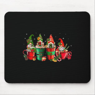 Tapis De Souris Gnomes Coupes de café de Noël Coupe de boisson en