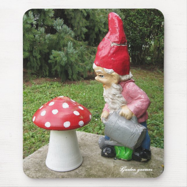 Tapis De Souris Gnomes de jardin (Devant)