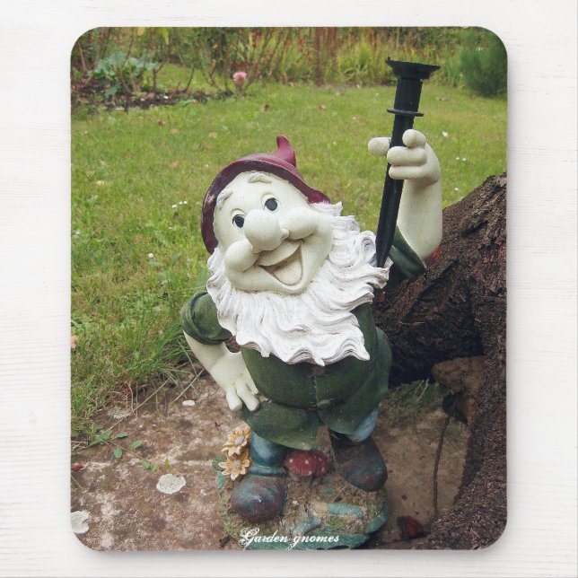 Tapis De Souris Gnomes de jardin (Devant)
