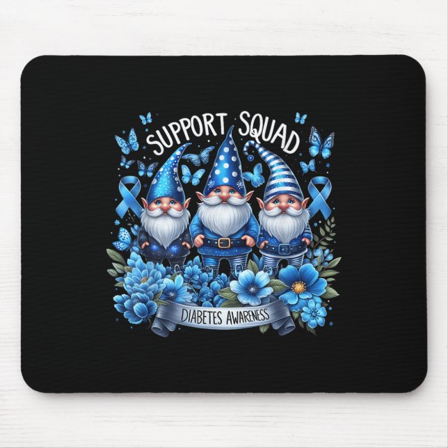 Tapis De Souris Gnomes Support Squad Blue Gnomes Diabetes Awards (Devant)