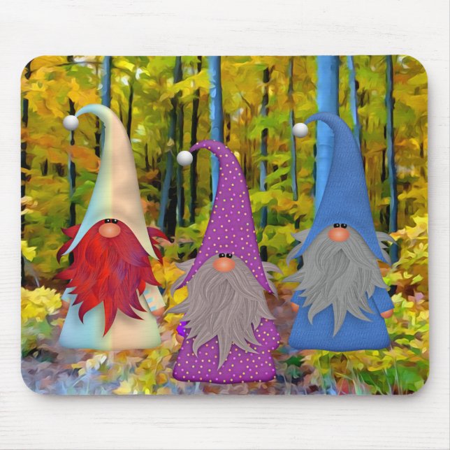 Tapis De Souris Gnomes Trio Mousepad (Devant)
