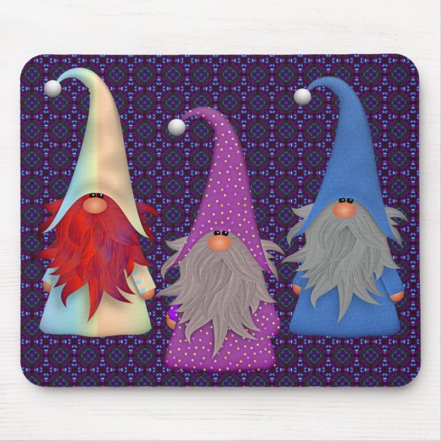 Tapis De Souris Gnomes Trio Mousepad (Devant)