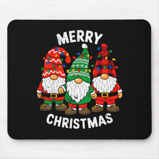 Tapis De Souris Gnomes Xmas Funny Merry Christmas Squad For Men Wo (Devant)