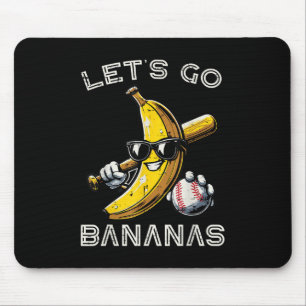 Tapis De Souris Go Banana Retro Boys Enfants Hommes Jeunes T-shirt