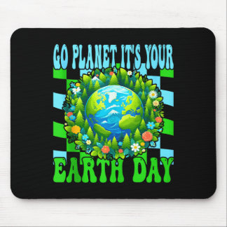 Tapis De Souris Go planet earth day cute earth nature lovers tank