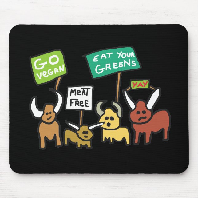 Tapis De Souris Go Vegan (Devant)