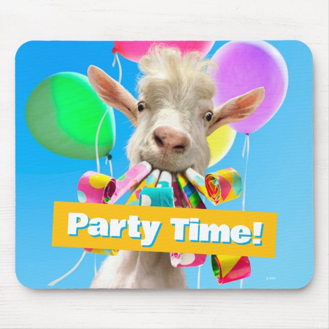 Tapis De Souris Goat with Party Blowers (Devant)