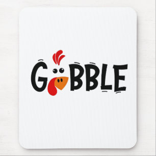 Tapis De Souris Gobble Funny Thanksgiving Turquie fête
