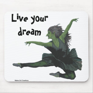 Tapis De Souris Goblin fille Ballerina Danseuse Imaginaire Art Pad